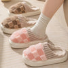 Plaid Plush House Slippers