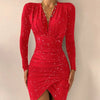 V-Neck sparkle Dress