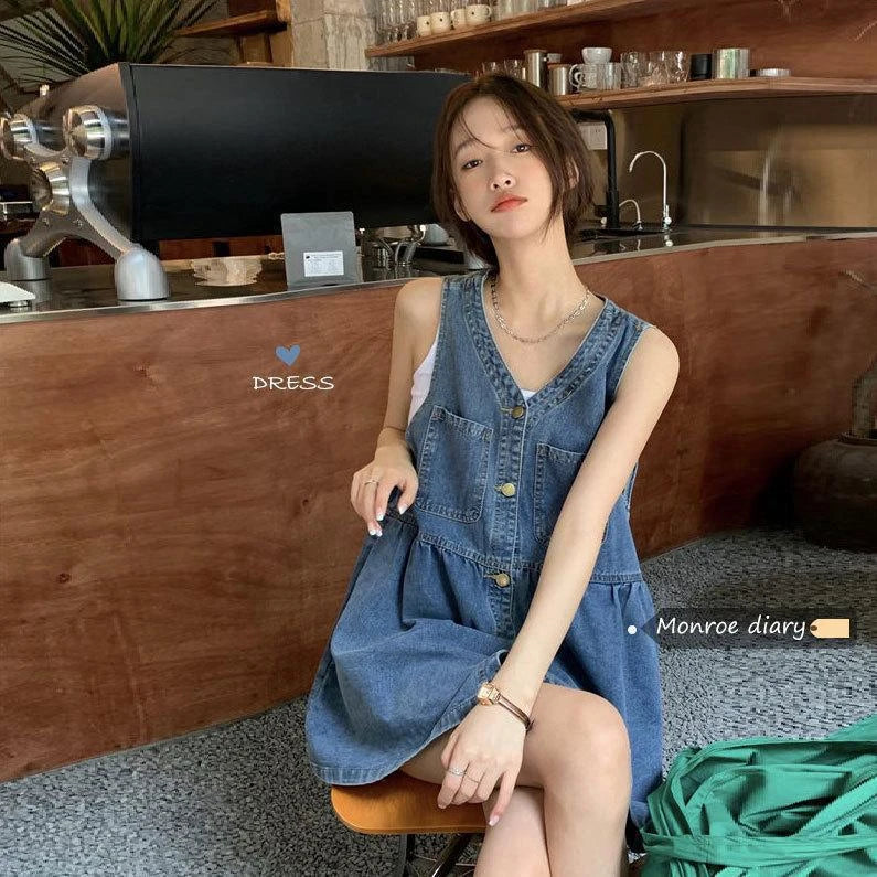 Denim Midi Dress