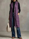 Sleeveless Mid-Length Blazer Vest