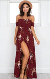 Off Shoulder Boho Beach Dress