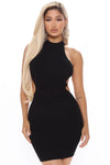 Halter Neck Bandage Mini Dress