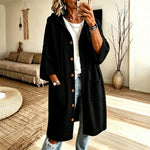 Hooded Knit Cardigan Coat