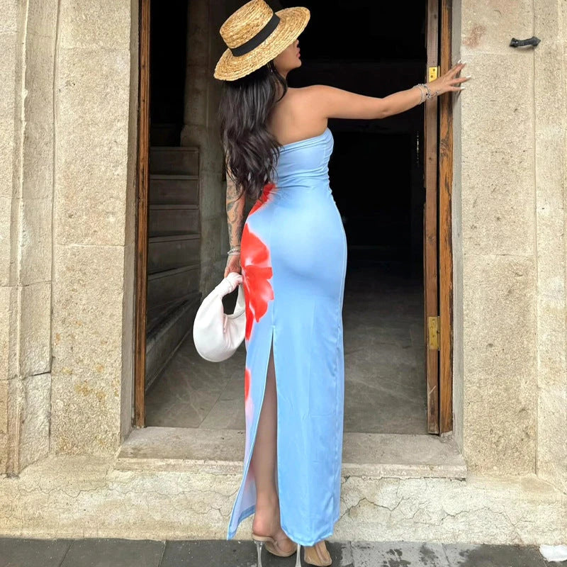 Slim Slit Long Dress