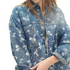 Floral Print Oversized Denim Jacket