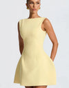 Sleeveless Backless Slim Dress