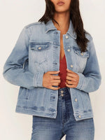 Classic Light Wash Relaxed Denim Jacket