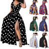 Printed Long Swing Party Dress
