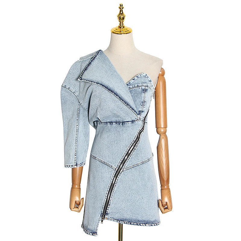 Denim Hip Dress